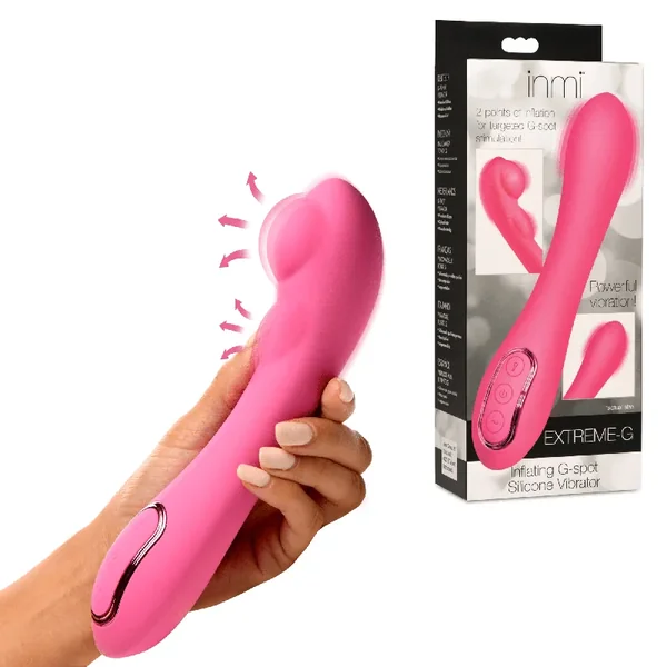 Extreme-G Rechargeable Inflating G-Spot Silicone Vibrator