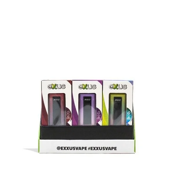 Exxus Snap REC Cartridge Vaporizer 12pk Display
