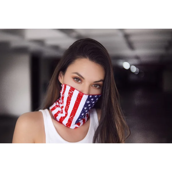 Face/ Neck Bandana - Usa Print - One Size