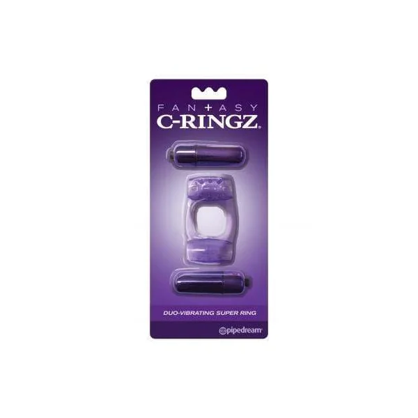 Fantasy C-Ringz Duo-Vibrating Super Ring Purple