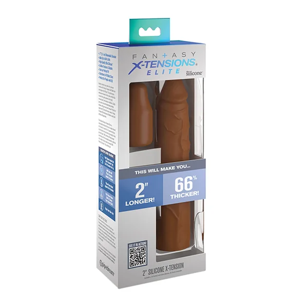 FANTASY X-TENSIONS ELITE 8IN SLEEVE W/ 2IN PLUG TAN