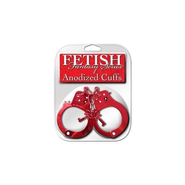 Fetish Fantasy Anodized Cuffs - Red