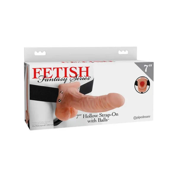 Fetish Fantasy Series – 7″ Hollow Strap-On with Balls