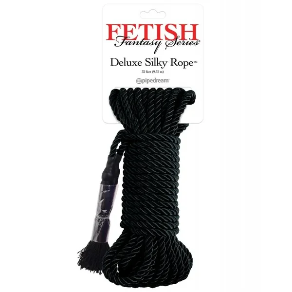 Fetish Fantasy Series Deluxe Silk Rope – Black
