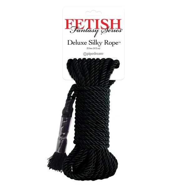 FETISH FANTASY SERIES DELUXE SILK ROPE BLACK