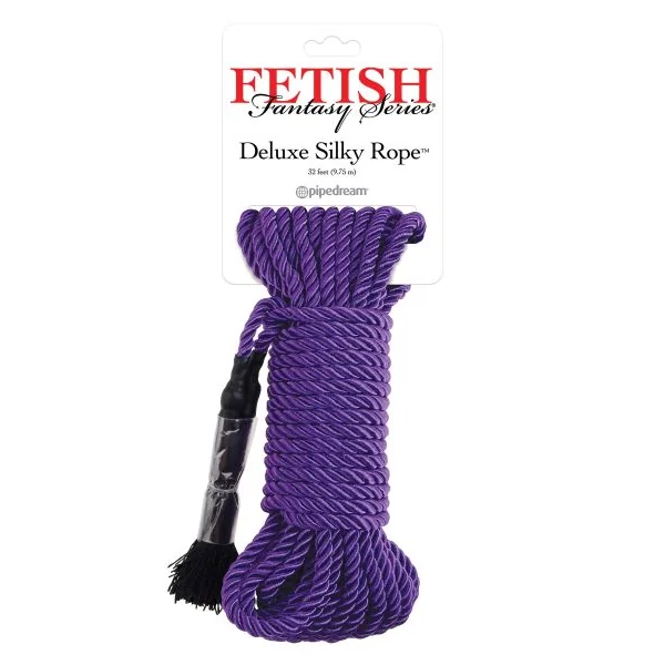 FETISH FANTASY SERIES DELUXE SILK ROPE PURPLE