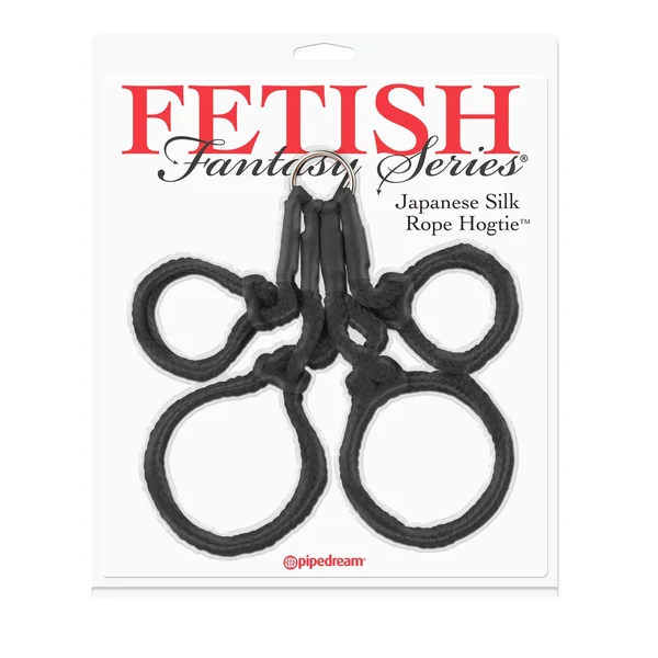 Fetish Fantasy Series Japanese Silk Rope Hogtie - Black