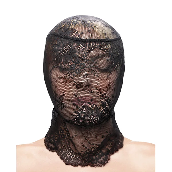 Fetish & Fashion Lace Hood - Black