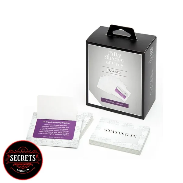 Fifty Shades Of Grey Date Night Idea Cards