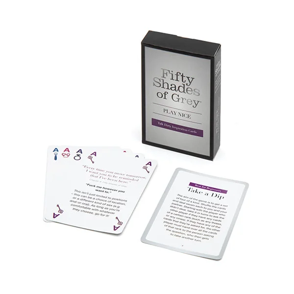 Fifty Shades Of Grey Play Nice Talk Dirty Inspiration Cards