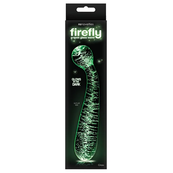 Firefly Glass G Spot Glow Wand - Clear