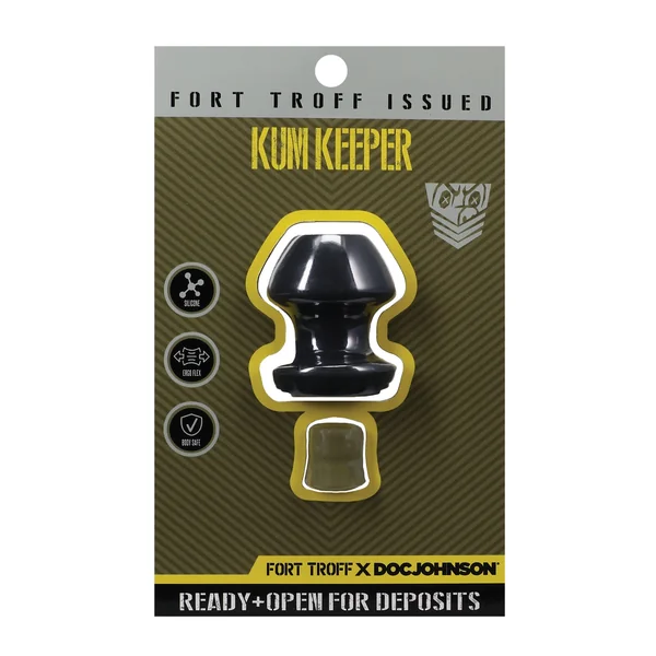 Fort Troff Kum Keeper Anal Plug - Small, Black