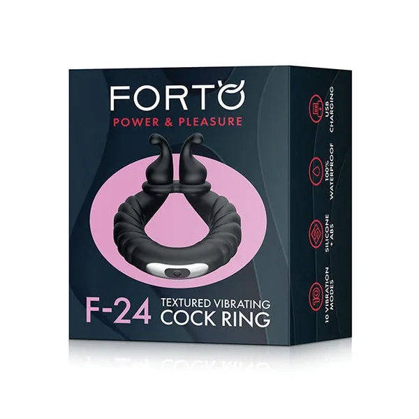 Forto F-24 Textured Vibrating Cock Ring