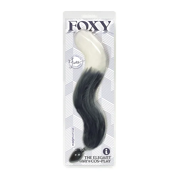 FOXY TAIL SILICONE BUTT PLUG GREY