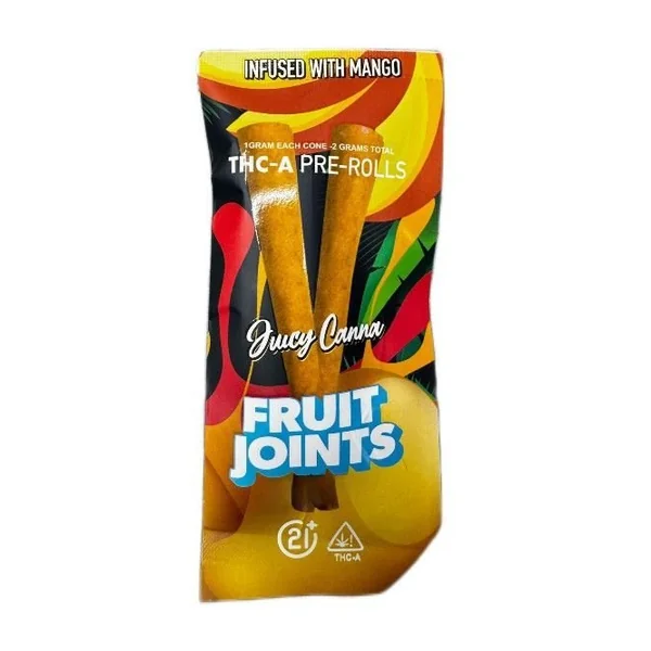 Fruit Joints THC-A Pre-Rolls 1g 2ct Strawberry Blondie Hybrid