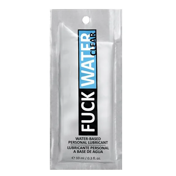 FUCK WATER .3 OZ CLEAR WATER BASED LUBRICANT PILLOW PACKS