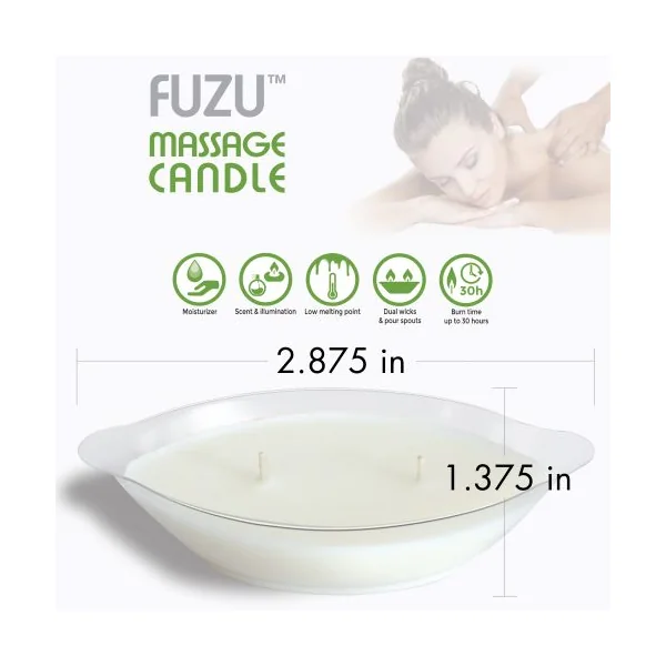 FUZU MASSAGE CANDLE COCONUT PASSION 4 OZ