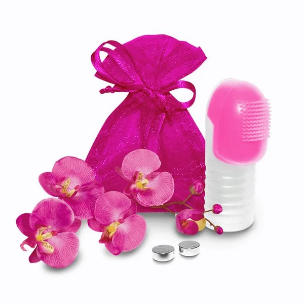 FUZU VIBRATING FINGER MASSAGER NEON PINK