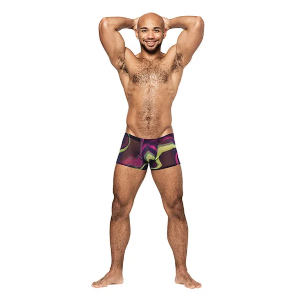 Galactic Sheer Poly Spandex Mini Short