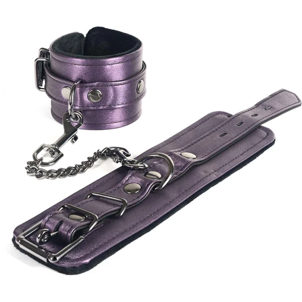 GALAXY LEGEND WRIST RESTRAINTS FAUX LEATHER PURPLE