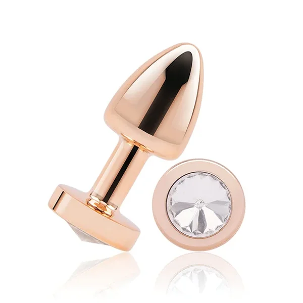 Gemsations 2″ Beginners Bling Bling Metal Butt Plug – Rose Gold