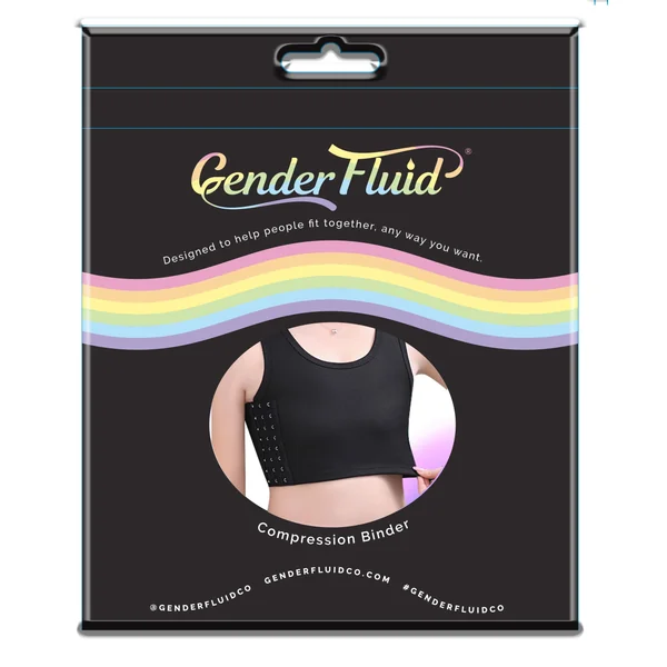 Gender Fluid Chest Compression Binder - Large - Black