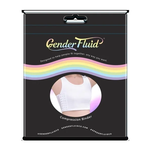 Gender Fluid Chest Compression Binder White Medium
