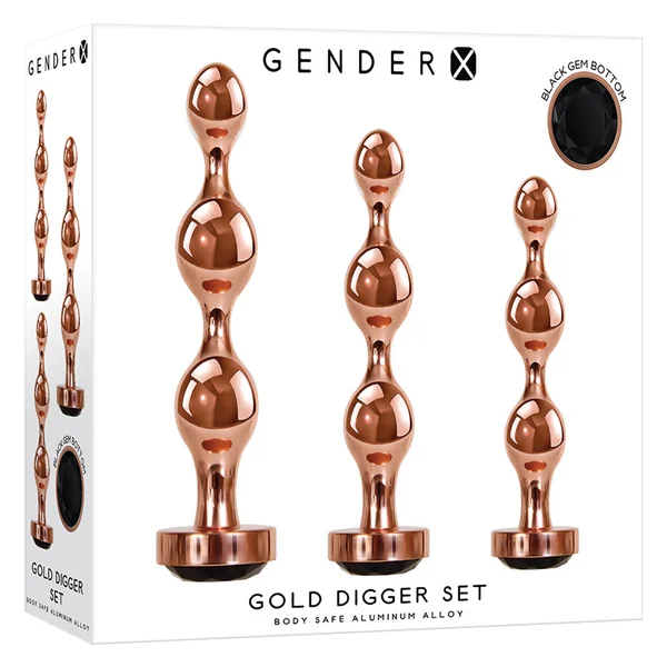 Gender X Gold Digger Plug 3-Piece Set