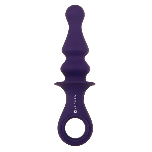 Gender X Ring Pop Rechargeable Silicone Vibrating Anal Plug – Purple