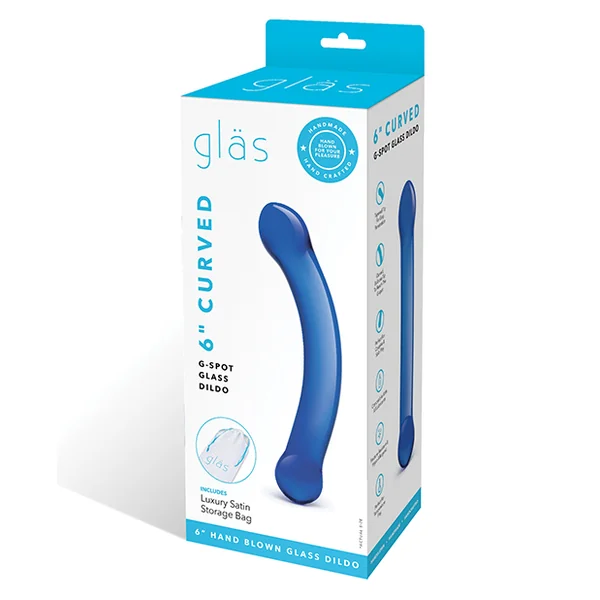 GLAS 6 CURVED GLASS G-SPOT DILDO “