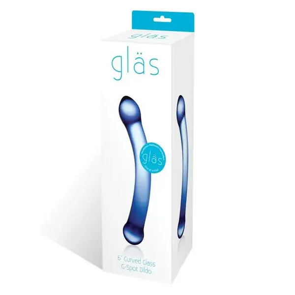 Glas 6" Curved G-spot Glass Dildo