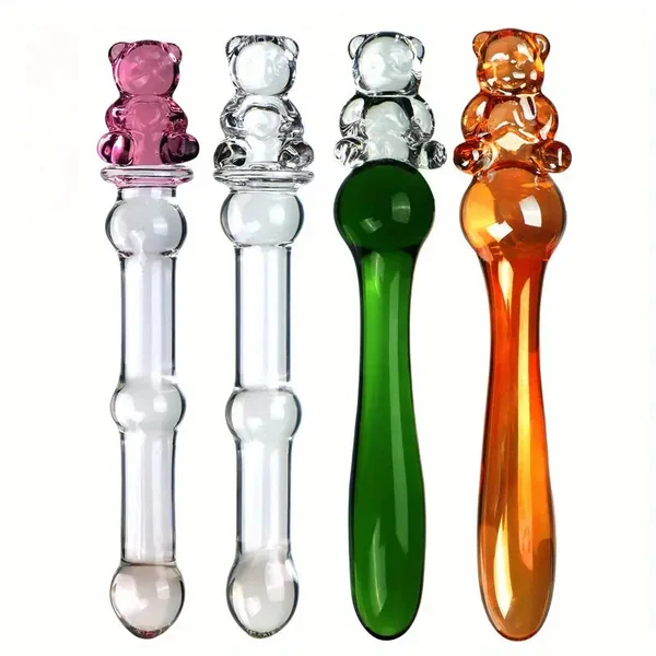 Glass Anal Plug Anal Beads Cute Clear Butt Plug Crystal Dildo For G-spot