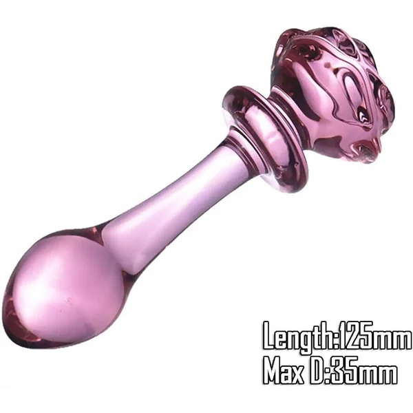 glass luxury dildo anal plug