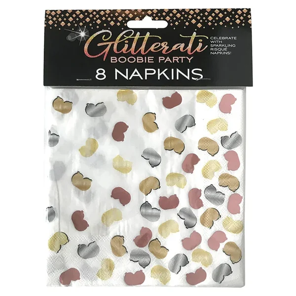 Glitterati Boobie Party Napkins