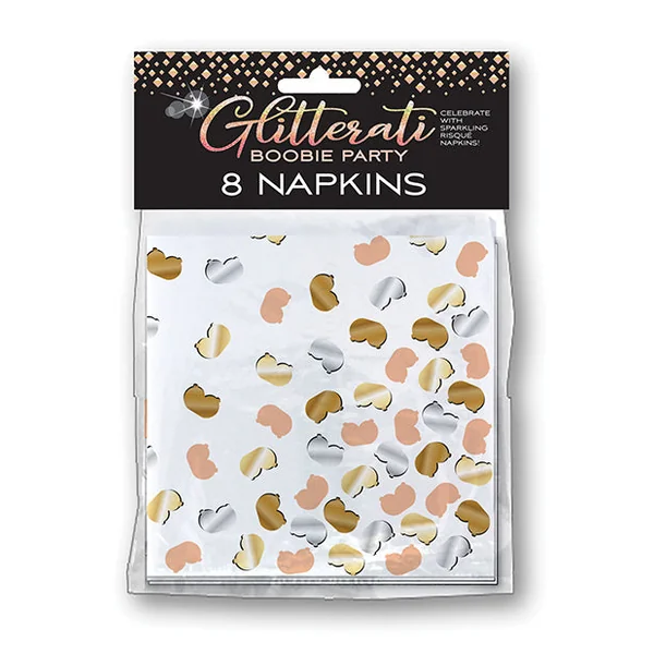 Glitterati Boobie Party Napkins - Pack Of 8