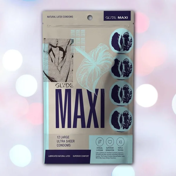 Glyde Maxi LARGE Size Vegan Condoms