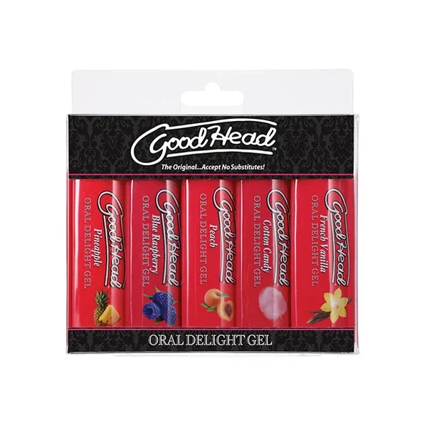 GoodHead Oral Delight Gel – 1 oz Asst. Flavors Pack of 5