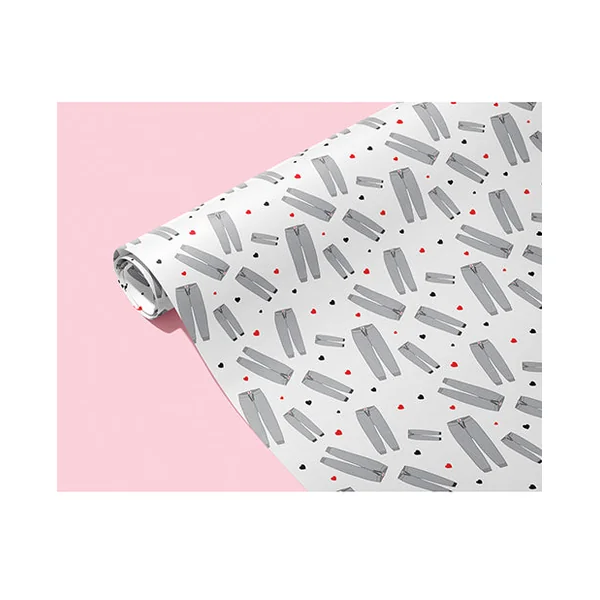 Grey Sweatpants Naughty Wrapping Paper