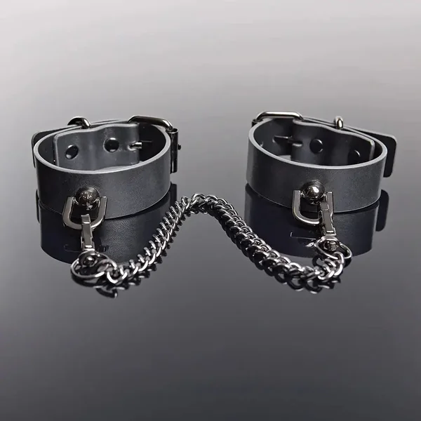 Gunmetal Glam Pleasure Cuffs