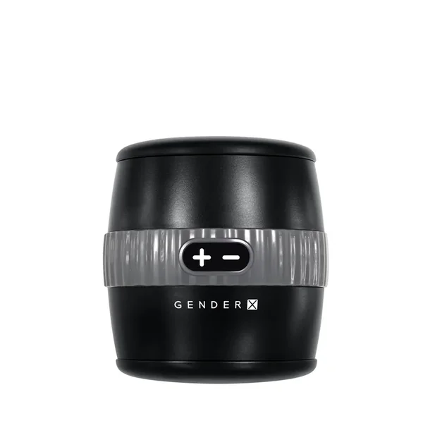 Gx Barrel Of Fun Open-ended Vibrating Masturbator – Black