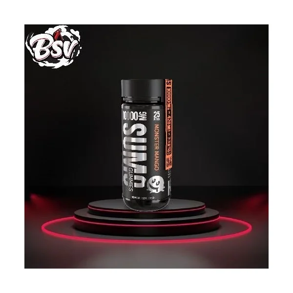 Half Bak’d 10000mg D9 SUMO Monster Mango Gummies 25ct