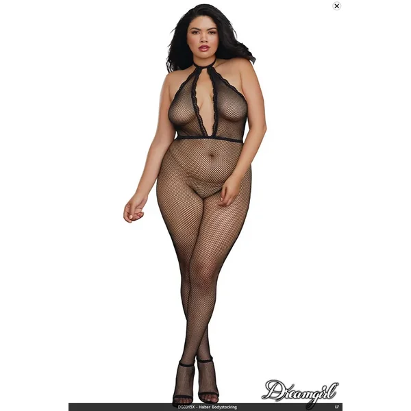 HALTER BODYSTOCKING QUEEN