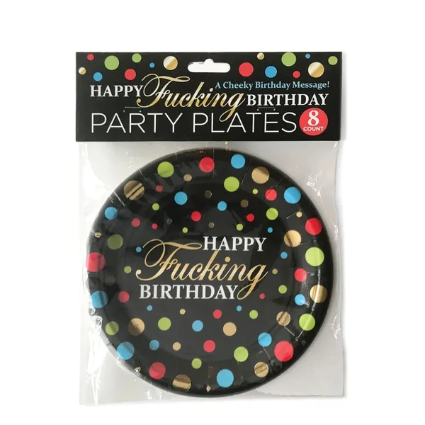 Happy Effing Birthday Paper Party Plates 8-Pack