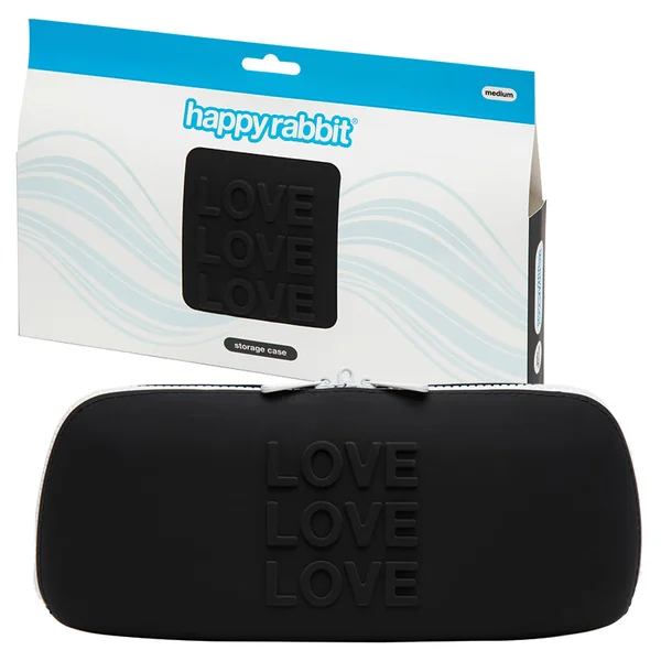 Happy Rabbit LOVE Medium Silicone Zipper Storage Case