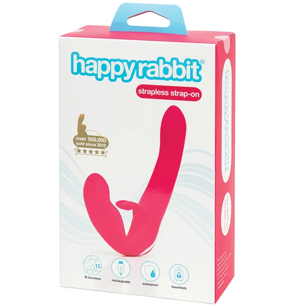 Happy Rabbit Rechargeable Vibrating Strapless Strap-On