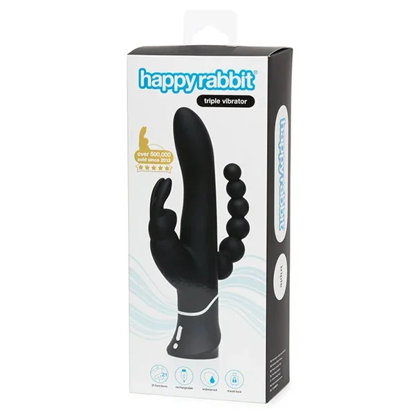 Happy Rabbit Triple Curve – Black