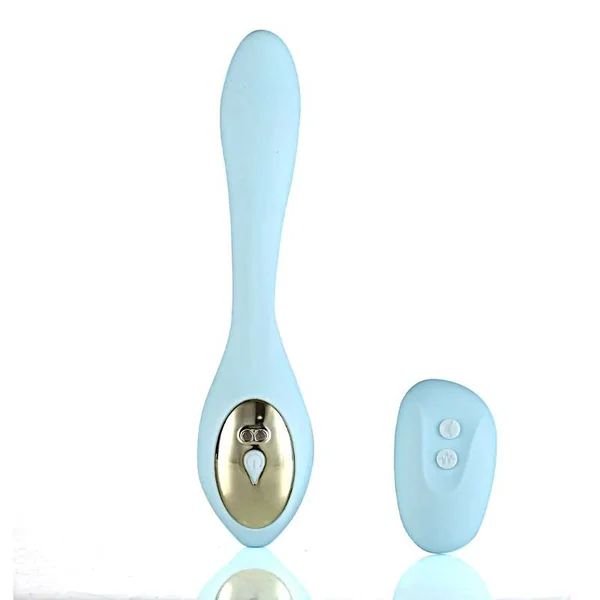 Harmonie Teal Remote Control Rechargeable Silicone Bendable Dual