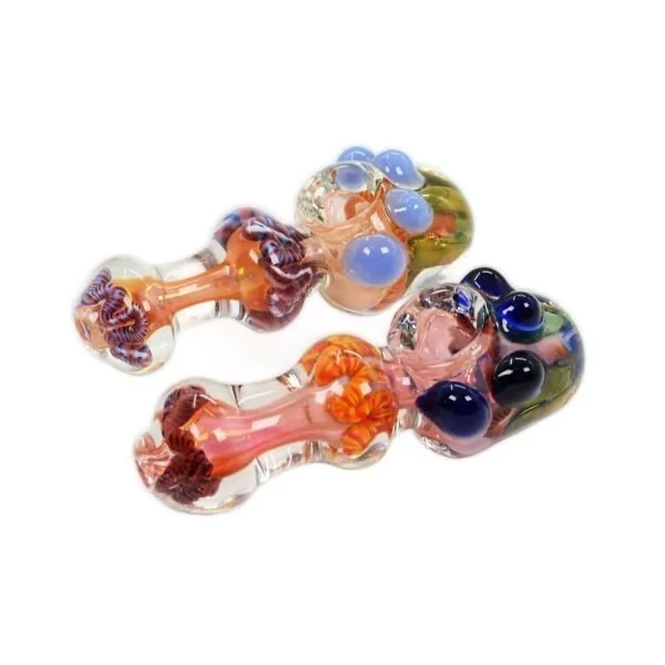 Heavy Gold Fumed Hand Pipe