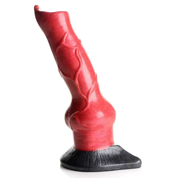 Hell-Hound 7.50 Inch Silicone Dog Knot Dildo w/ Suction Cup