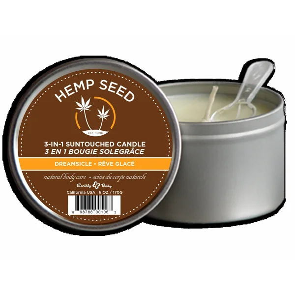 HEMP SEED 3-IN-1 CANDLE DREAM SICLE 6 OZ